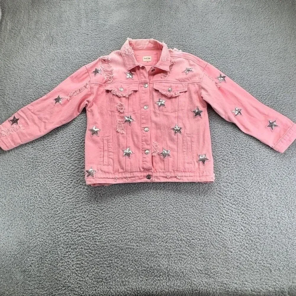 Unbranded Women's Pink and Silver Gilet